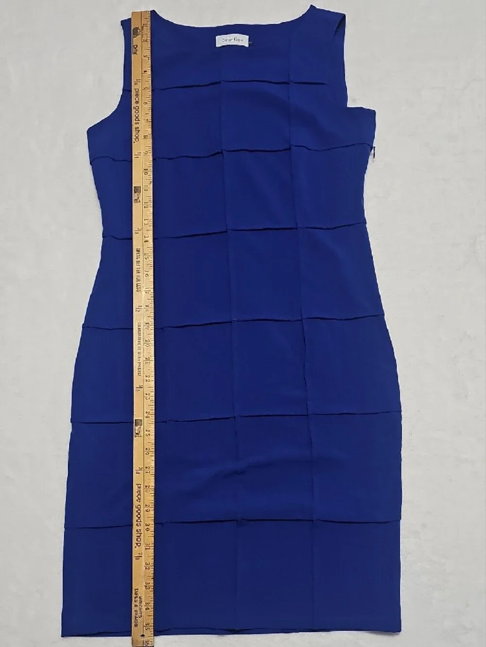 Calvin Klein Royal Blue Sleeveless‎ Midi Sheath Dress